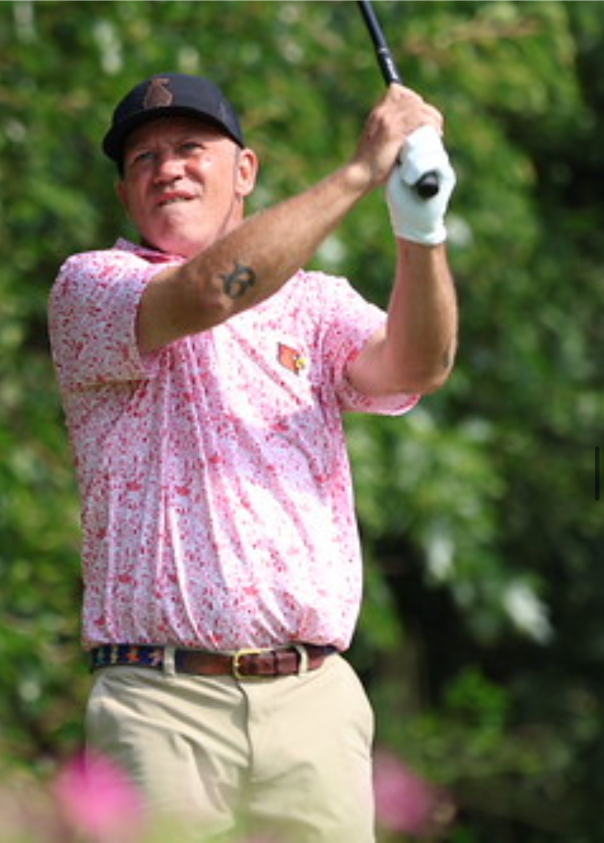 Eyes on the ball flight.