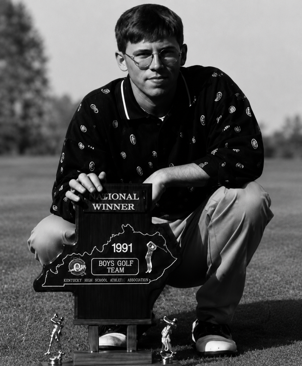 Bryan Conway with the National Winner trophy plate